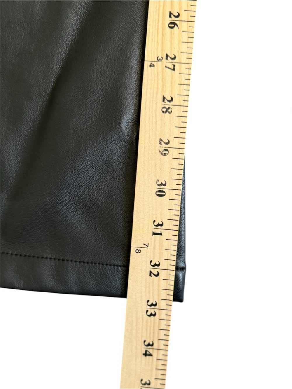 Manière De Voir Ambre Vegan Leather Lace-Up Flared Trousers | Black | Size 2 - Picture 14 of 15